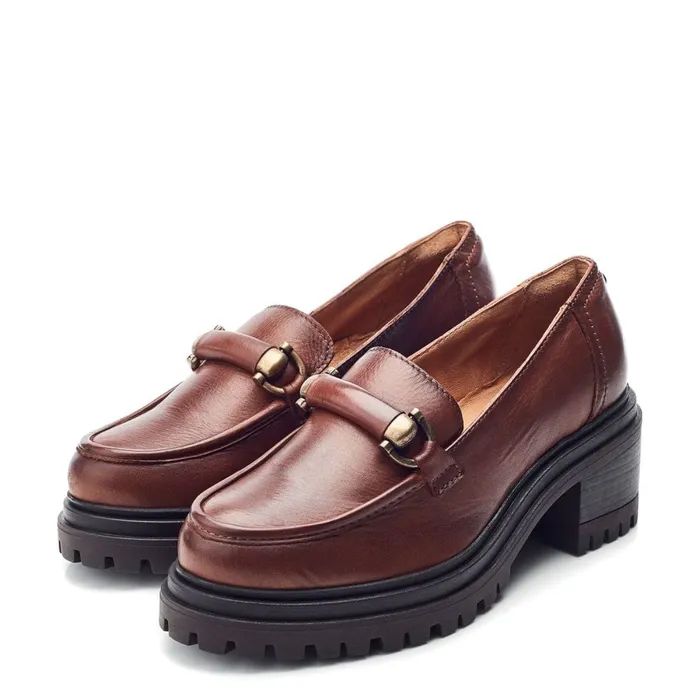 Mid Heel Shoes Women Moda In Pelle Eleanore Tan Leather