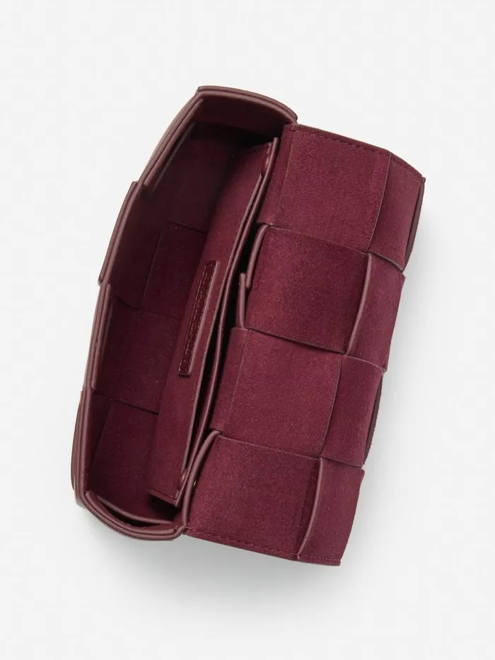 Mini Totes and Crossbody Bags WomenMen JMcLaughlin Bahia Woven Leather Belt Bag Burgundy Mini Totes and Crossbody Bags WomenMen JMcLaughlin Bahia Woven Leather Belt Bag Burgundy