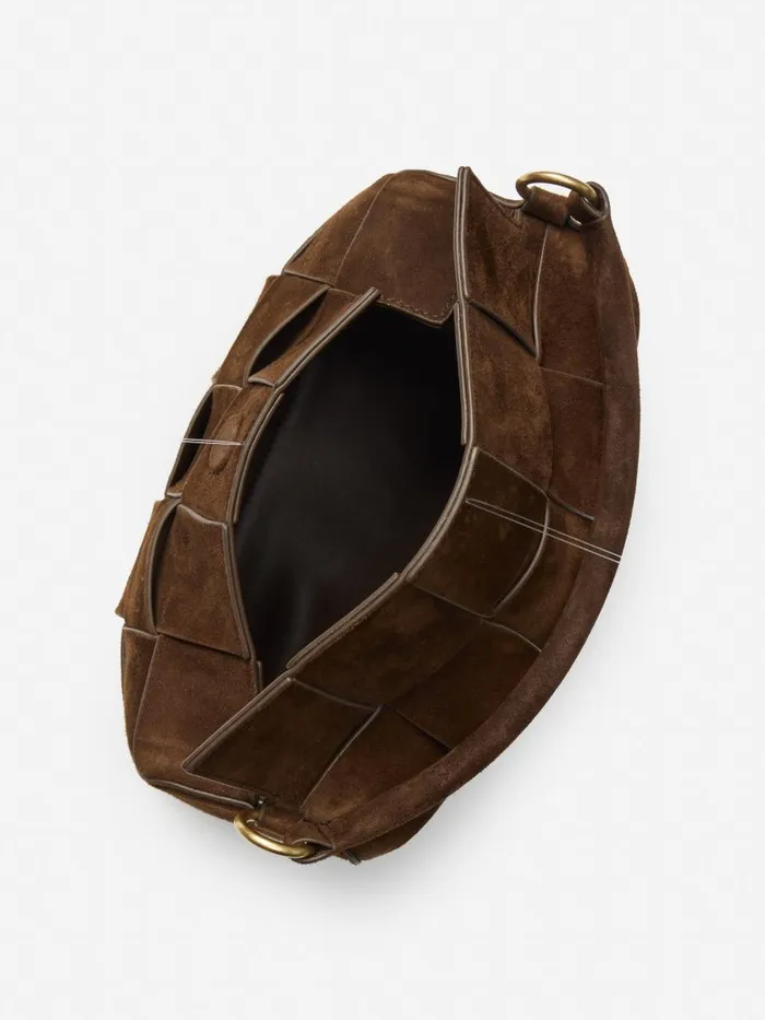 Mini Totes and Crossbody Bags WomenMen JMcLaughlin Deni Woven Suede Crossbody Dark Brown