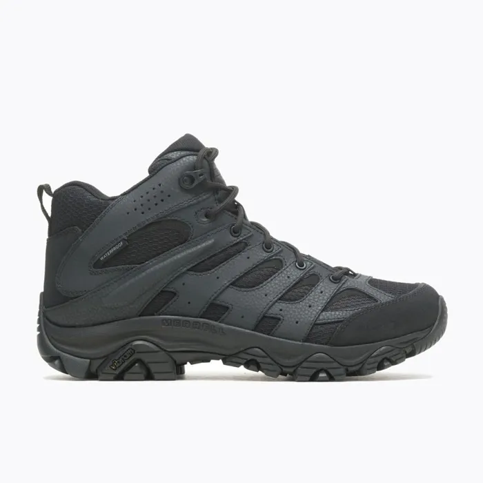 Moab 3 Mid Tactical Waterproof Wide Width Black Men Merrell Boots