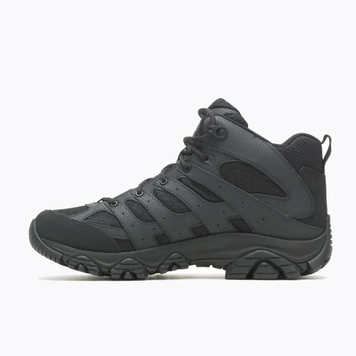 Moab 3 Mid Tactical Waterproof Wide Width Black Men Merrell Boots