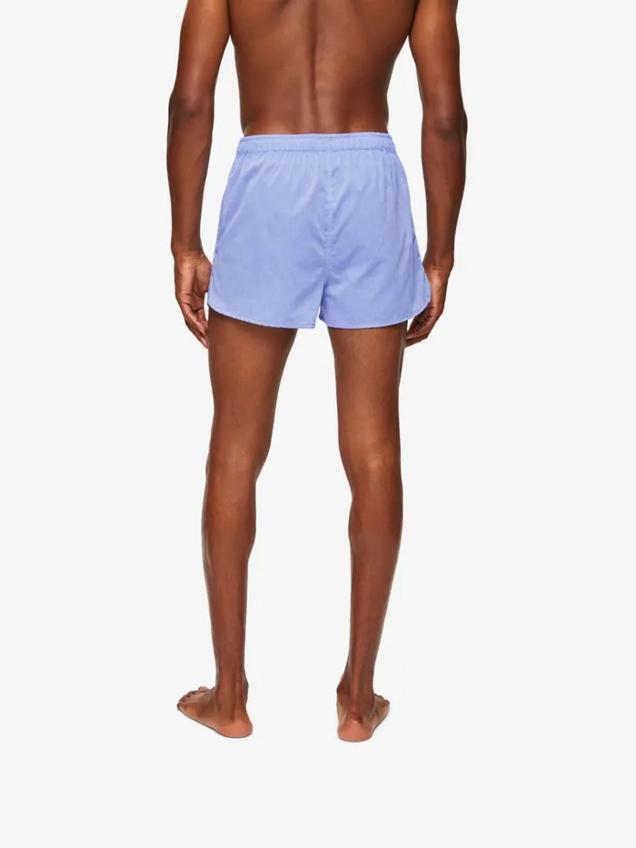 Modern Fit Boxer Shorts Men Derek Rose Modern Fit Boxers Amalfi Cotton Batiste Blue