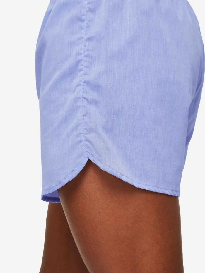 Modern Fit Boxer Shorts Men Derek Rose Modern Fit Boxers Amalfi Cotton Batiste Blue