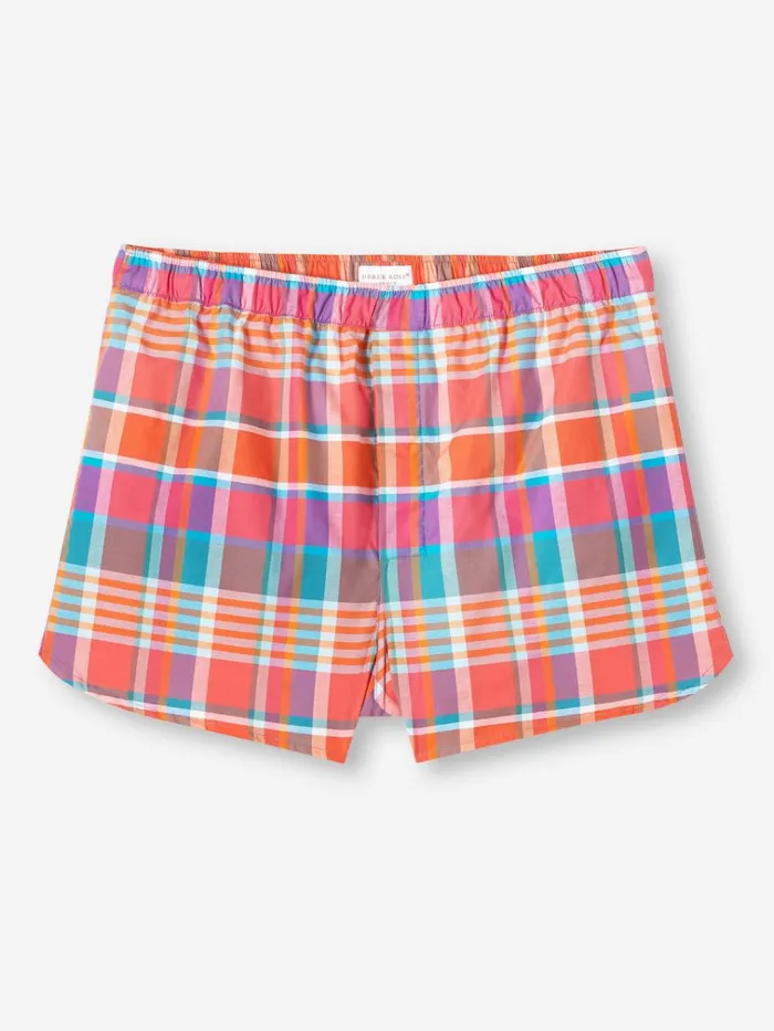 Modern Fit Boxer Shorts Men Derek Rose Modern Fit Boxers Barker 36 Cotton Multi