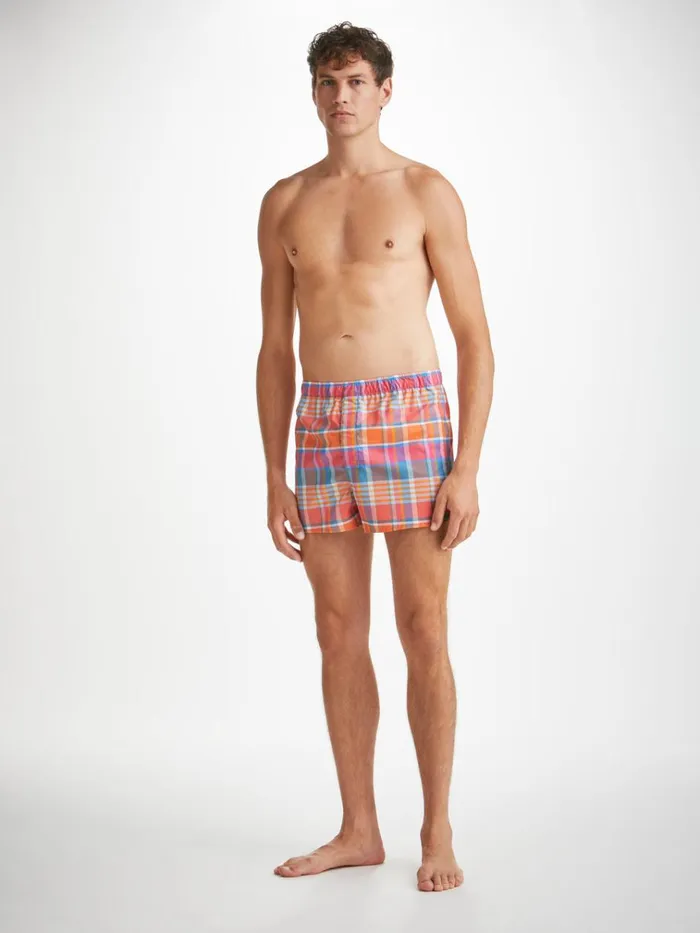 Modern Fit Boxer Shorts Men Derek Rose Modern Fit Boxers Barker 36 Cotton Multi