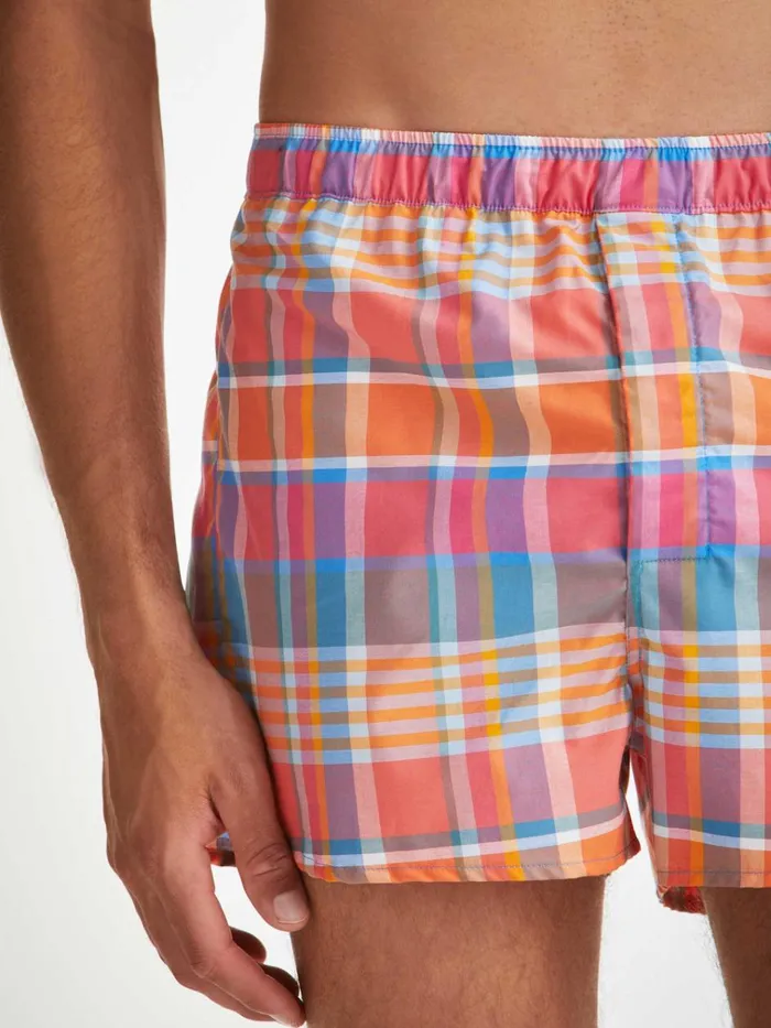 Modern Fit Boxer Shorts Men Derek Rose Modern Fit Boxers Barker 36 Cotton Multi