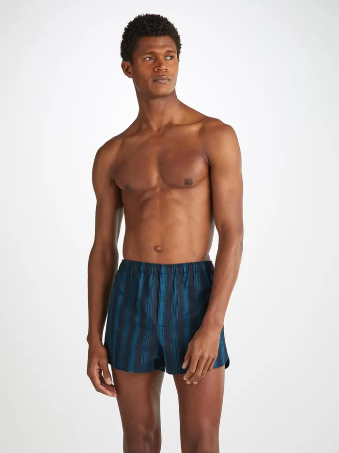 Modern Fit Boxer Shorts Men Derek Rose Modern Fit Boxers Royal 222 Cotton Navy Modern Fit Boxer Shorts Men Derek Rose Modern Fit Boxers Royal 222 Cotton Navy