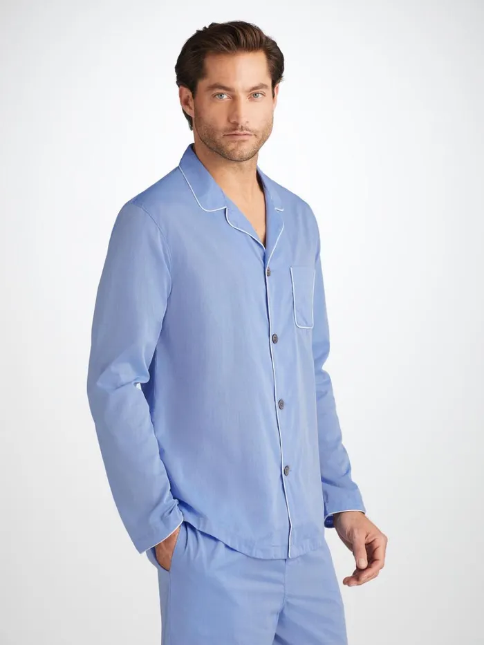 Modern Fit Pajamas Men Derek Rose Modern Fit Pajamas Amalfi Cotton Batiste Blue Modern Fit Pajamas Men Derek Rose Modern Fit Pajamas Amalfi Cotton Batiste Blue