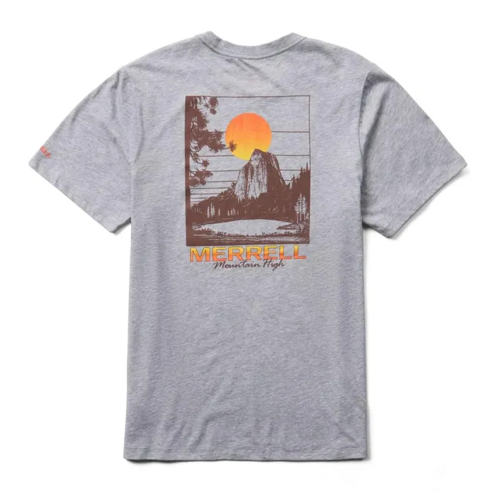 Mono Mountain Tee Grey Heather Men Merrell Tops