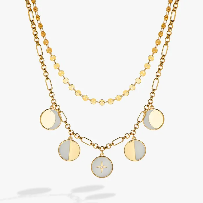 Moon Phase Necklace Gold Women Alex And Ani Halloween
