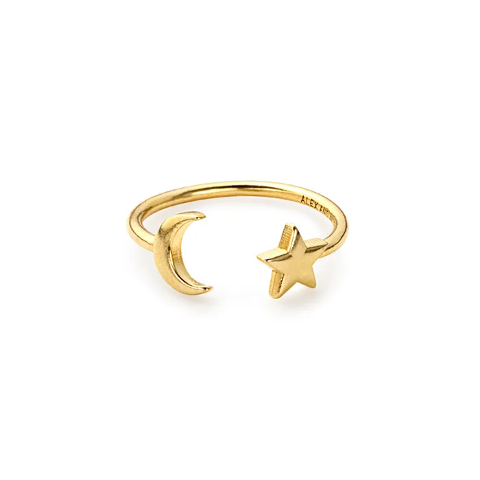 Moon Star Ring Wrap Sterling Silver Women Alex And Ani Graduation