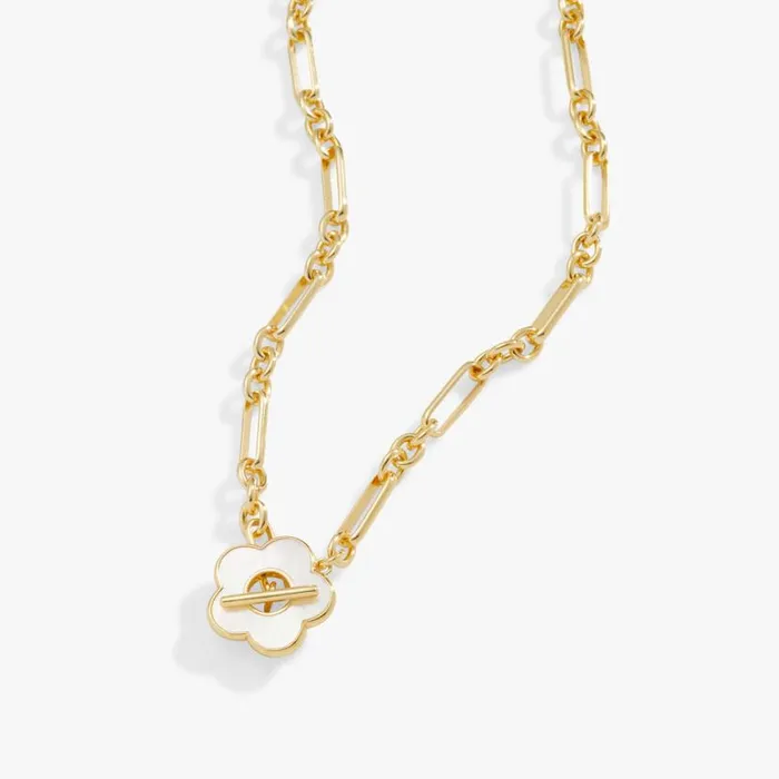 Mother Of Pearl Daisy Toggle Necklace Gold Women Alex And Ani Luck