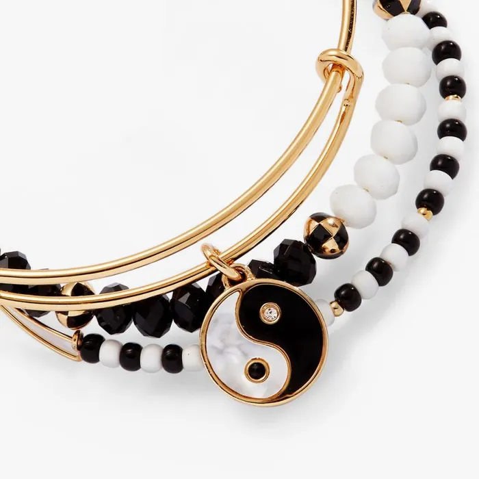 Mother Of Pearl Yin Yang Bangles Set Of 3 Gold Women Alex And Ani Jewelry Sets Mother Of Pearl Yin Yang Bangles Set Of 3 Gold Women Alex And Ani Jewelry Sets