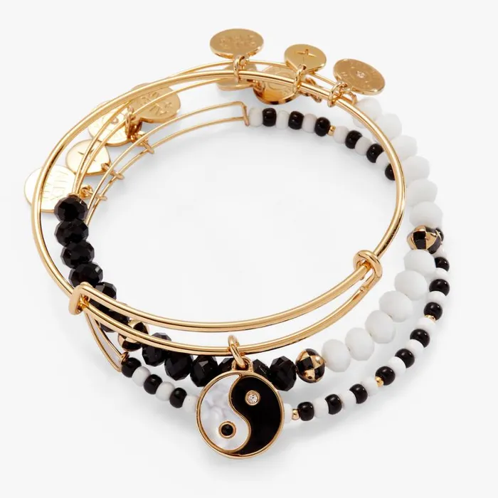 Mother Of Pearl Yin Yang Bangles Set Of 3 Gold Women Alex And Ani Jewelry Sets Mother Of Pearl Yin Yang Bangles Set Of 3 Gold Women Alex And Ani Jewelry Sets