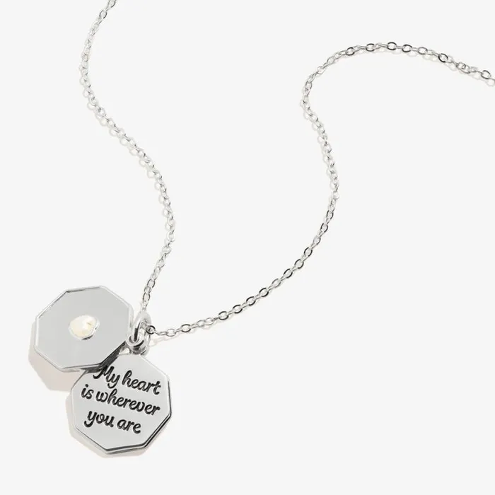 My Heart Is Wherever You Are039 Slider Necklace Adjustable Silver Women Alex And Ani Wedding Engagement My Heart Is Wherever You Are039 Slider Necklace Adjustable Silver Women Alex And Ani Wedding Engagement