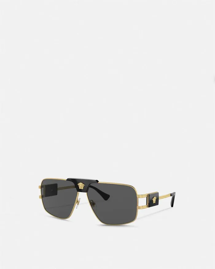 Navigator Sunglasses Blackgold Men Versace Sunglasses