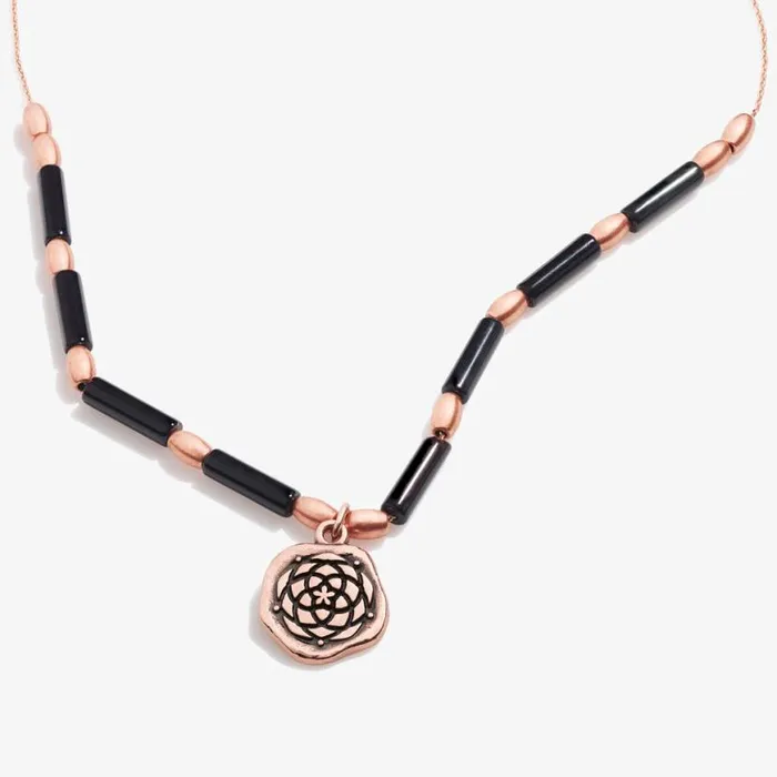 New Beginnings Charm Onyx Necklace Rafaelian Rose Gold Women Alex And Ani Graduation New Beginnings Charm Onyx Necklace Rafaelian Rose Gold Women Alex And Ani Graduation
