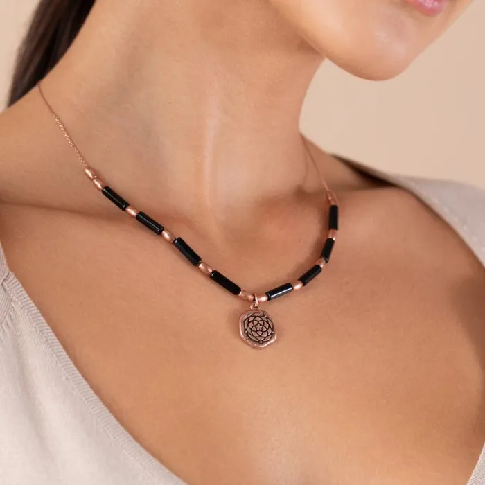 New Beginnings Charm Onyx Necklace Rafaelian Rose Gold Women Alex And Ani Graduation New Beginnings Charm Onyx Necklace Rafaelian Rose Gold Women Alex And Ani Graduation