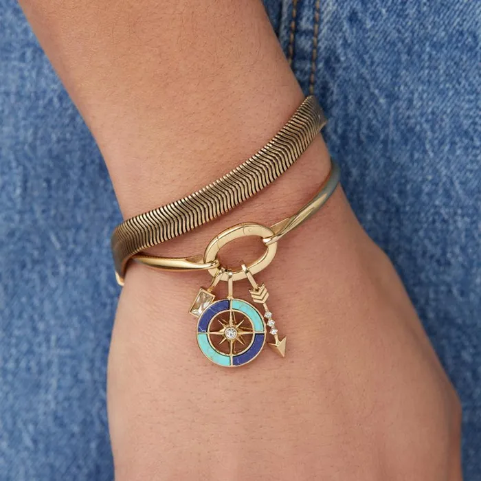 New Beginnings Trio Interchangeable Charm Bracelet Stainless Steel Gold Women Alex And Ani Fine Jewelry New Beginnings Trio Interchangeable Charm Bracelet Stainless Steel Gold Women Alex And Ani Fine Jewelry
