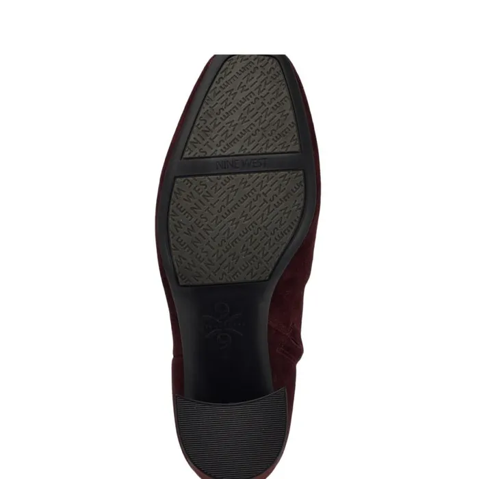 Nine West Boots and Booties Women Ailet 92159 Square Toe Booties Red Suede Nine West Boots and Booties Women Ailet 92159 Square Toe Booties Red Suede