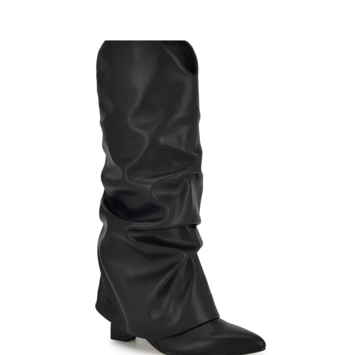 Nine West Boots and Booties Women Amazin Slouch Western Boots Black Nine West Boots and Booties Women Amazin Slouch Western Boots Black