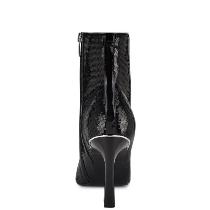 Nine West Boots and Booties Women Baey Dress Ankle Booties Black Sequin