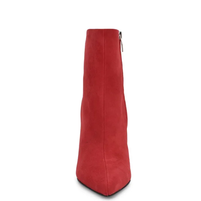 Nine West Boots and Booties Women Baey Dress Ankle Booties Red Suede Nine West Boots and Booties Women Baey Dress Ankle Booties Red Suede
