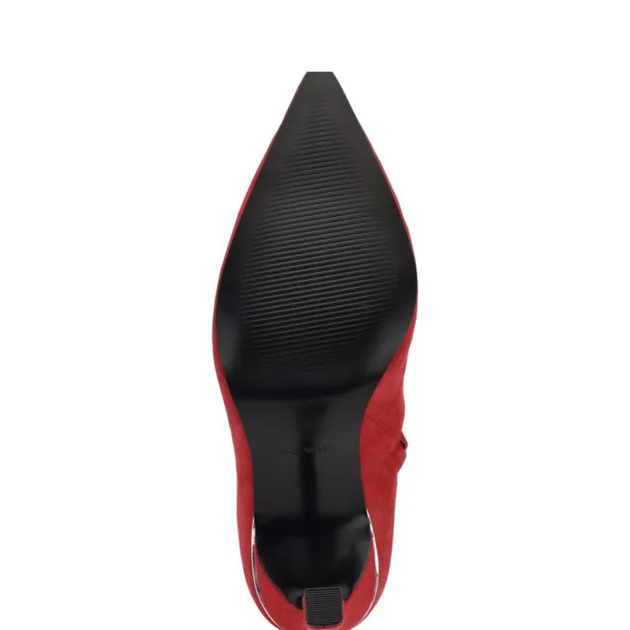 Nine West Boots and Booties Women Baey Dress Ankle Booties Red Suede Nine West Boots and Booties Women Baey Dress Ankle Booties Red Suede