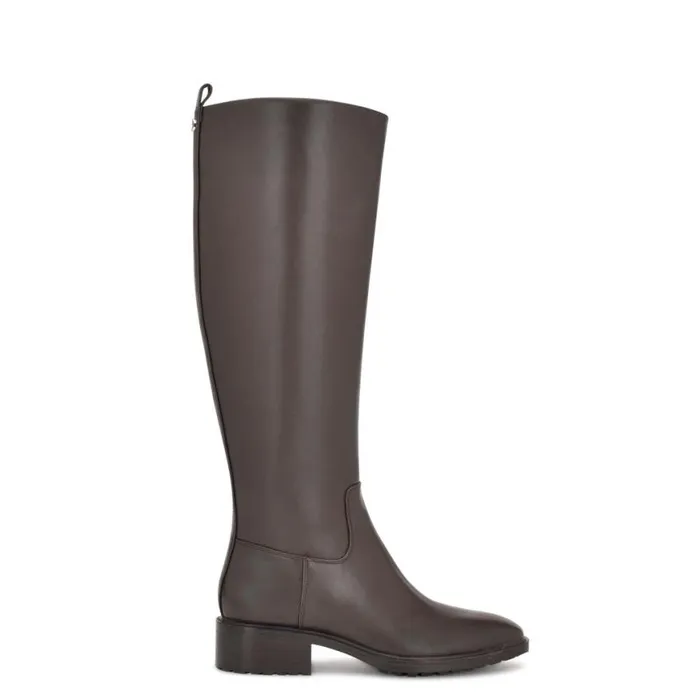 Nine West Boots and Booties Women Barile Boots Dark Brown