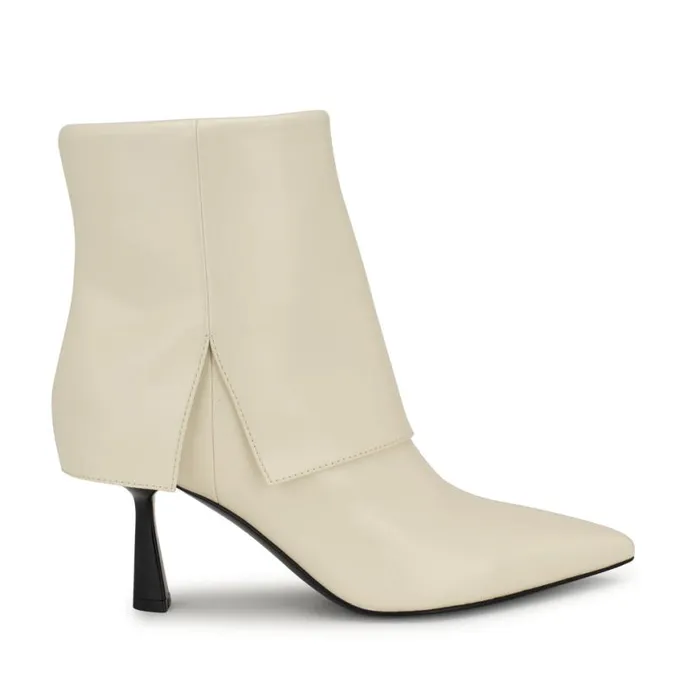 Nine West Boots and Booties Women Bazie Pointy Toe Dress Booties Ivory