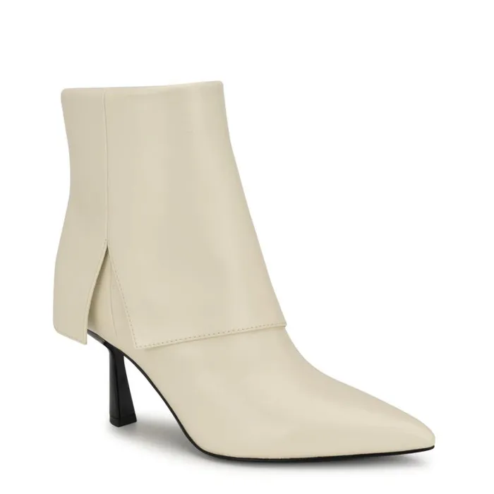 Nine West Boots and Booties Women Bazie Pointy Toe Dress Booties Ivory