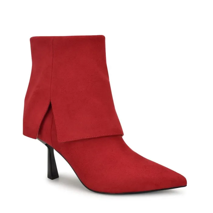 Nine West Boots and Booties Women Bazie Pointy Toe Dress Booties Red Nine West Boots and Booties Women Bazie Pointy Toe Dress Booties Red