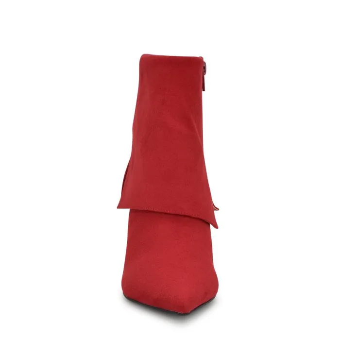 Nine West Boots and Booties Women Bazie Pointy Toe Dress Booties Red Nine West Boots and Booties Women Bazie Pointy Toe Dress Booties Red