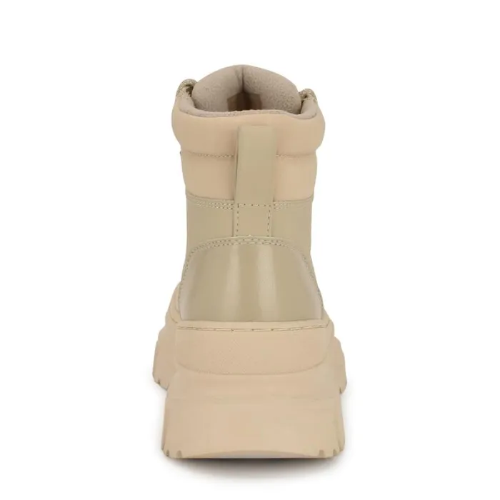 Nine West Boots and Booties Women Budde Lug Sole Casual Booties Light Natural Nine West Boots and Booties Women Budde Lug Sole Casual Booties Light Natural