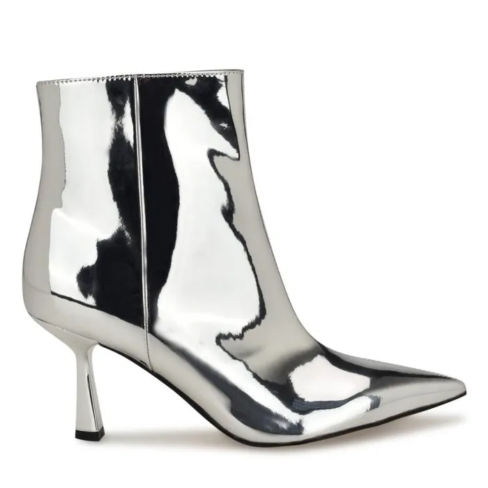 Nine West Boots and Booties Women Bunie Dress Ankle Booties Silver