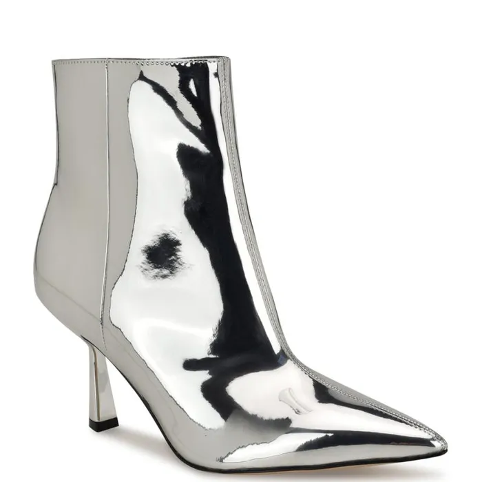 Nine West Boots and Booties Women Bunie Dress Ankle Booties Silver Nine West Boots and Booties Women Bunie Dress Ankle Booties Silver