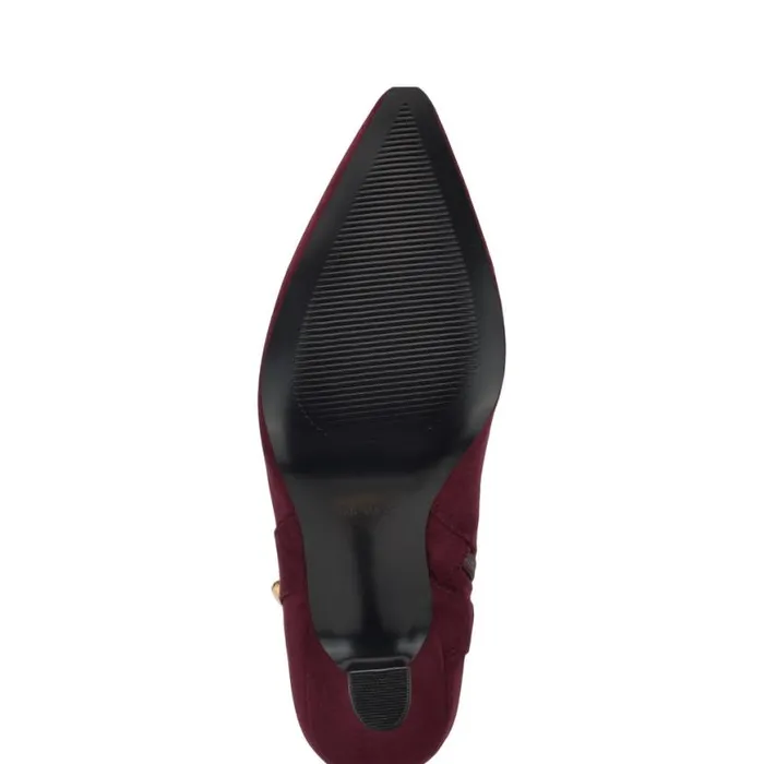 Nine West Boots and Booties Women Chaine Pointy Toe Dress Booties Dark Red Nine West Boots and Booties Women Chaine Pointy Toe Dress Booties Dark Red