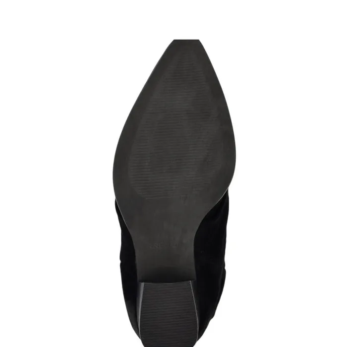 Nine West Boots and Booties Women Chaye Slouch Booties Black Suede Nine West Boots and Booties Women Chaye Slouch Booties Black Suede