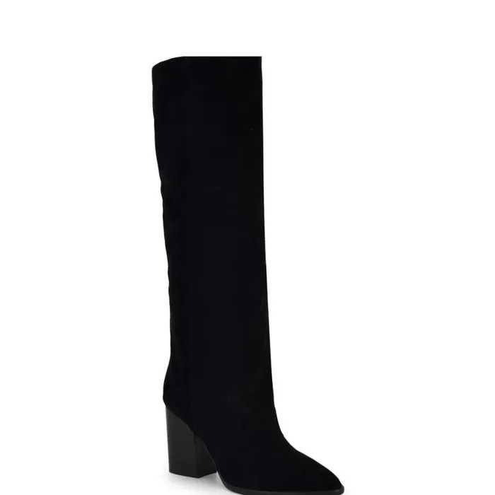 Nine West Boots and Booties Women Chicke Knee High Boots Black Suede