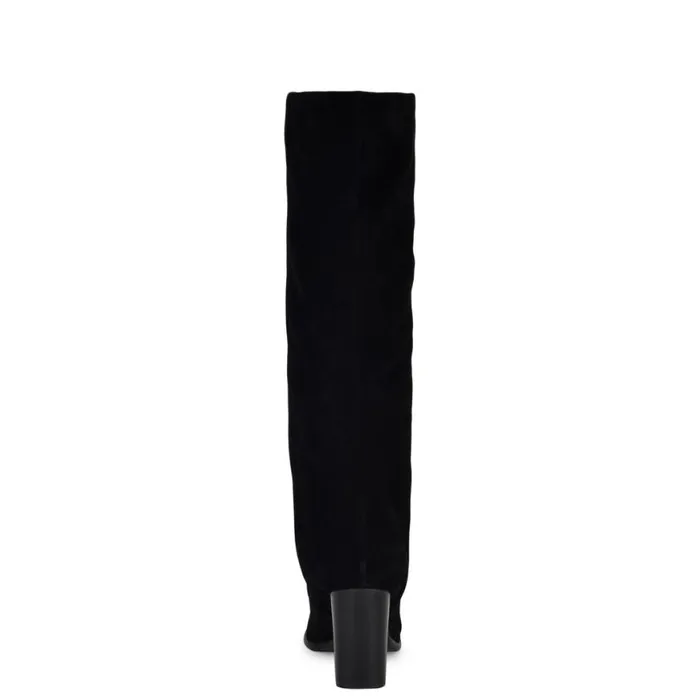 Nine West Boots and Booties Women Chicke Knee High Boots Black Suede