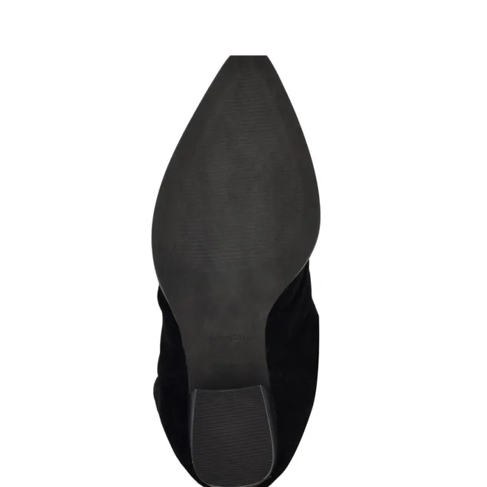 Nine West Boots and Booties Women Chicke Knee High Boots Black Suede