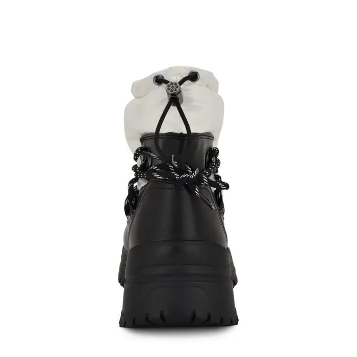 Nine West Boots and Booties Women Dyme Lug Sole Casual Booties Whiteblack Nine West Boots and Booties Women Dyme Lug Sole Casual Booties Whiteblack