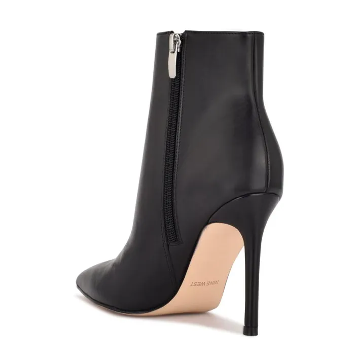 Nine West Boots and Booties Women Farrah Dress Booties Black Leather