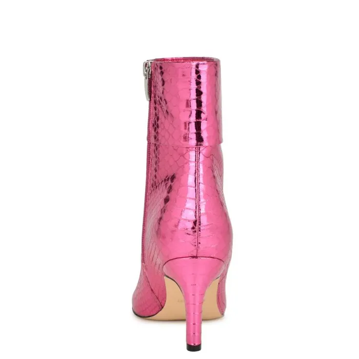 Nine West Boots and Booties Women Gemms Dress Booties Pink Snake Nine West Boots and Booties Women Gemms Dress Booties Pink Snake