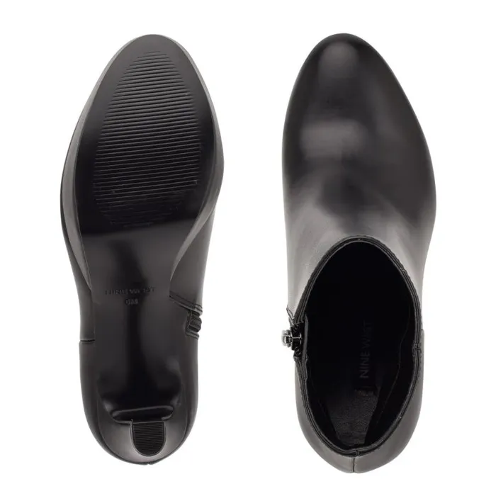 Nine West Boots and Booties Women Glowup Platform Booties Black Leather Nine West Boots and Booties Women Glowup Platform Booties Black Leather