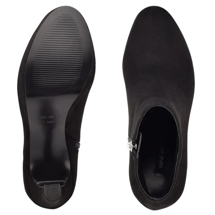Nine West Boots and Booties Women Glowup Platform Booties Black Suede Nine West Boots and Booties Women Glowup Platform Booties Black Suede