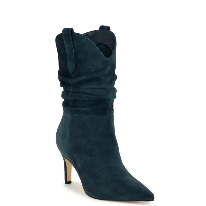 Nine West Boots and Booties Women Gonda Dress Booties Dark Blue