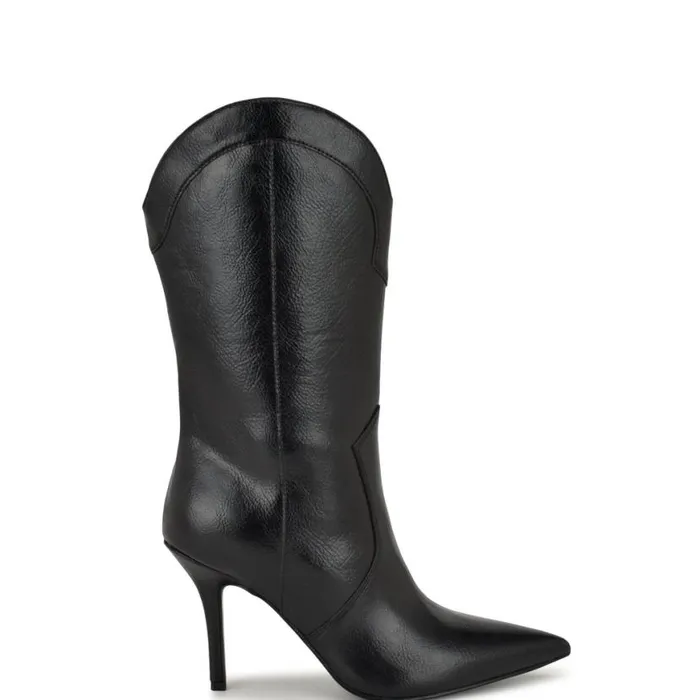 Nine West Boots and Booties Women Grasy Western Dress Boots Black