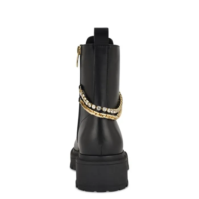 Nine West Boots and Booties Women Hughes Chain Combat Booties Black Nine West Boots and Booties Women Hughes Chain Combat Booties Black
