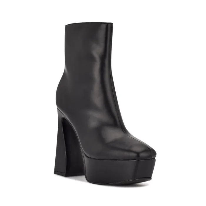 Nine West Boots and Booties Women Klinda Platform Booties Black Nine West Boots and Booties Women Klinda Platform Booties Black